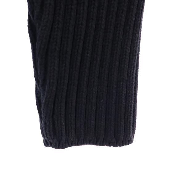 ダナキャランニューヨーク 長袖 Vネック リブ ニット S ブラック系 DKNY DONNA KARAN NEW YORK コットン セーター メンズ