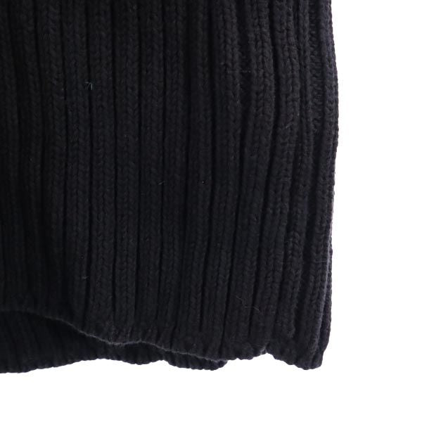 ダナキャランニューヨーク 長袖 Vネック リブ ニット S ブラック系 DKNY DONNA KARAN NEW YORK コットン セーター メンズ