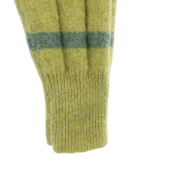 Paul Smith ポールスミス ウールブレンド 長袖 ハーフボタン ニット M イエロー系 セーター メンズ