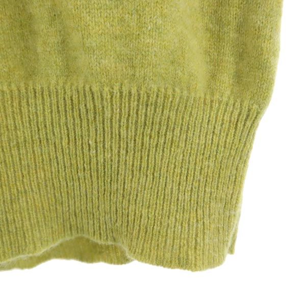 Paul Smith ポールスミス ウールブレンド 長袖 ハーフボタン ニット M イエロー系 セーター メンズ