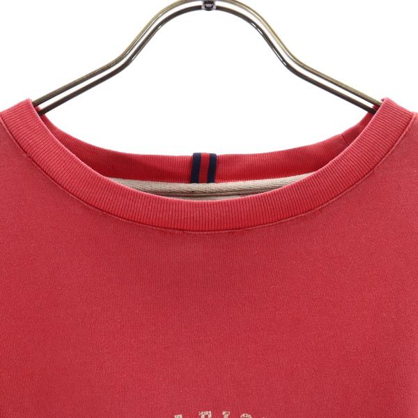 TOMMY HILFIGER トミーヒルフィガー 90s オールド フラッグタグ 長袖 Tシャツ L レッド系 ロンT メンズ
