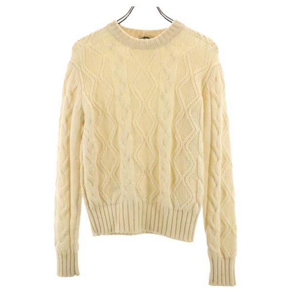 WOOLRICH ウールリッチ 70s 白タグ ヴィンテージ 長袖 ニット 生成り セーター レディース