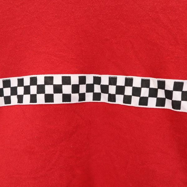 PACE RACE WEAR 長袖 スウェット トレーナー L レッド 裏起毛 メンズ