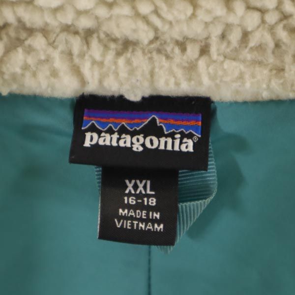 patagonia パタゴニア ジップ フリースジャケット XXL(16-18) アイボリー アウトドア キッズ