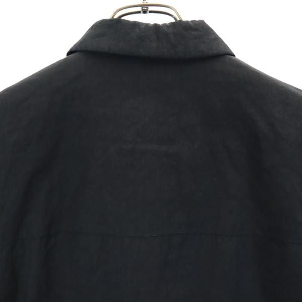 EVEX by KRIZIA エヴェックス バイ クリツィア 日本製 三陽商会 シャツ風 ジャケット 42 ブラック レディース