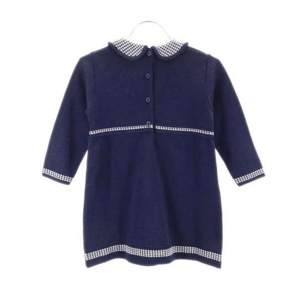 CELINE セリーヌ ウールブレンド 日本製 ワンピース 100 ネイビー キッズ