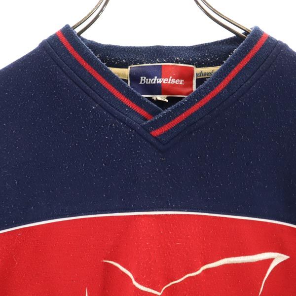 Budweiser バドワイザー 長袖 スウェット M ネイビー トレーナー メンズ