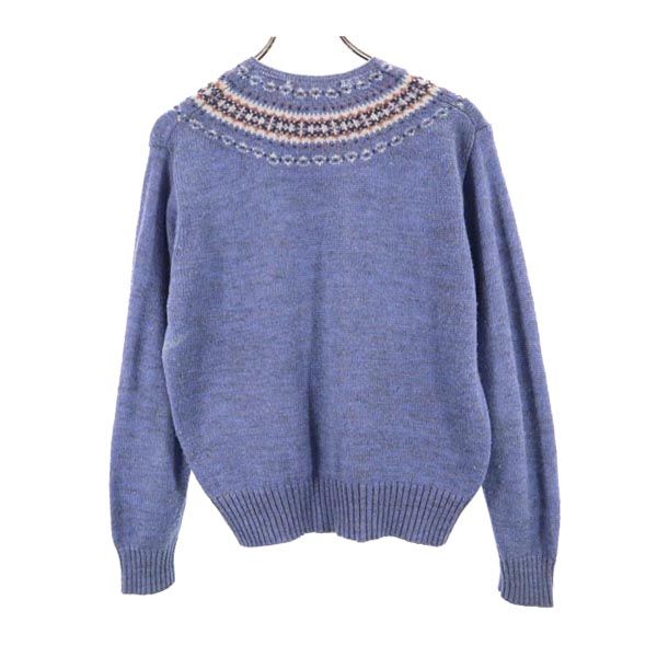 collections2 コレクションツー ウールブレンド 長袖 ニット 40 ブルー系 セーター レディース