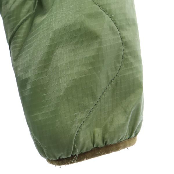 ALPHA INDUSTRIES INC アルファインダストリーズ リバーシブル ボア キルティングジャケット XS カーキ系 レディース