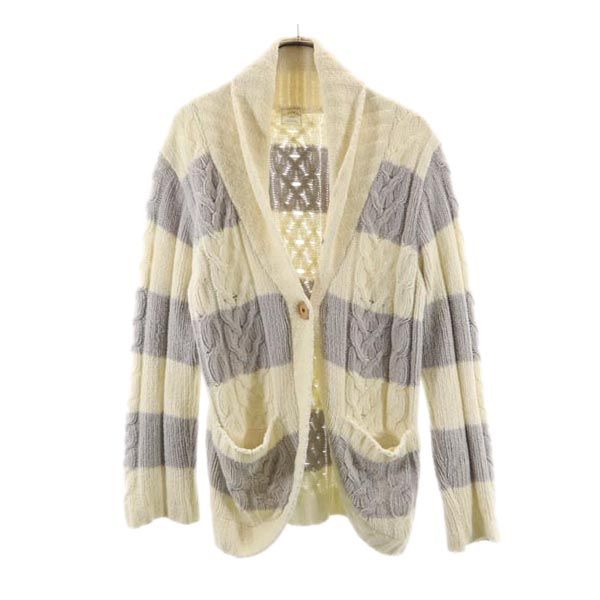 gelato pique ジェラートピケ ボーダー 長袖 ふわもこ ルームウェア F ホワイト系 部屋着 ジェラピケ レディース