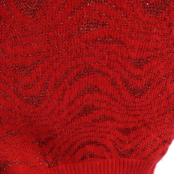 Christian Dior クリスチャンディオール 90s オールド ウールブレンド 長袖 ニット M レッド系 セーター レディース