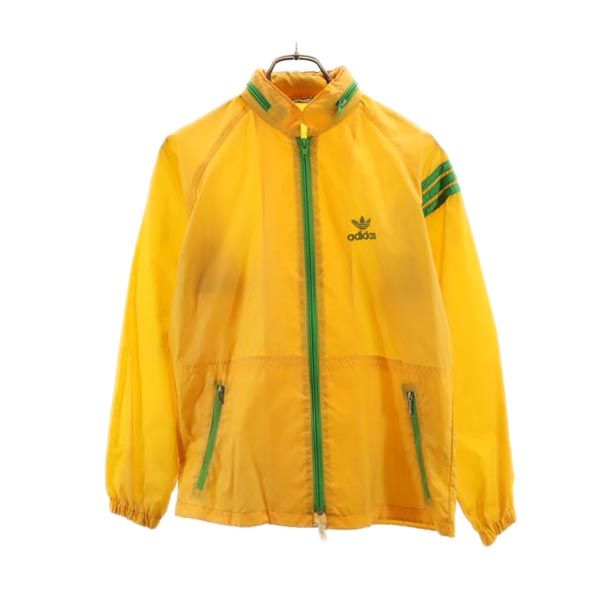 adidas アディダス 70s 80s ヴィンテージ デサント製 ADS-200 ナイロンジャケット S イエロー メンズ