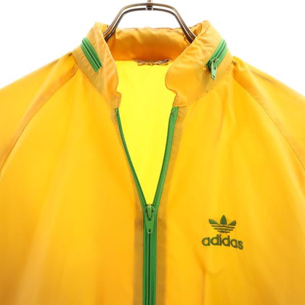 adidas アディダス 70s 80s ヴィンテージ デサント製 ADS-200 ナイロンジャケット S イエロー メンズ