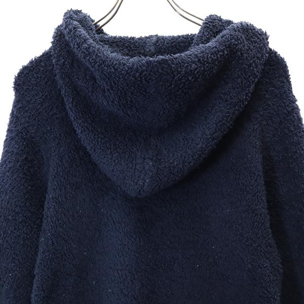 BAREFOOT DREAMS ベアフットドリームズ 長袖 ボアフリース ジップパーカー M ネイビー メンズ