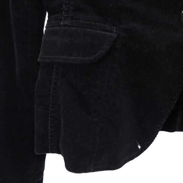 ARMANI EXCHANGE アルマーニエクスチェンジ 90s オールド コーデュロイ テーラードジャケット S 黒 レディース