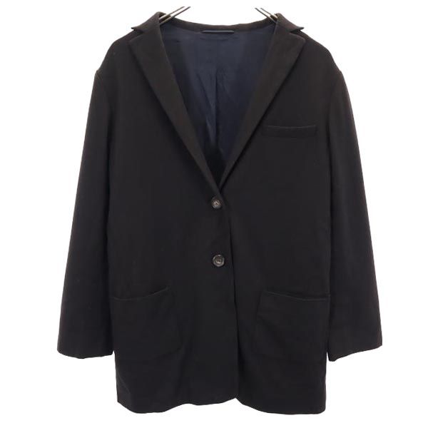 JIL SANDER ジルサンダー ウールブレンド テーラードジャケット 36 黒 レディース