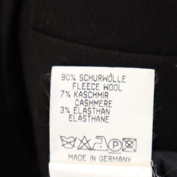 JIL SANDER ジルサンダー ウールブレンド テーラードジャケット 36 黒 レディース