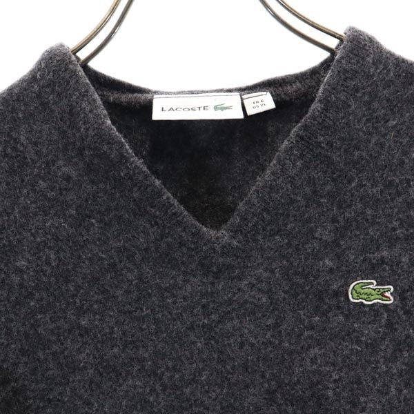 LACOSTE ラコステ 長袖 ニット グレー セーター メンズ