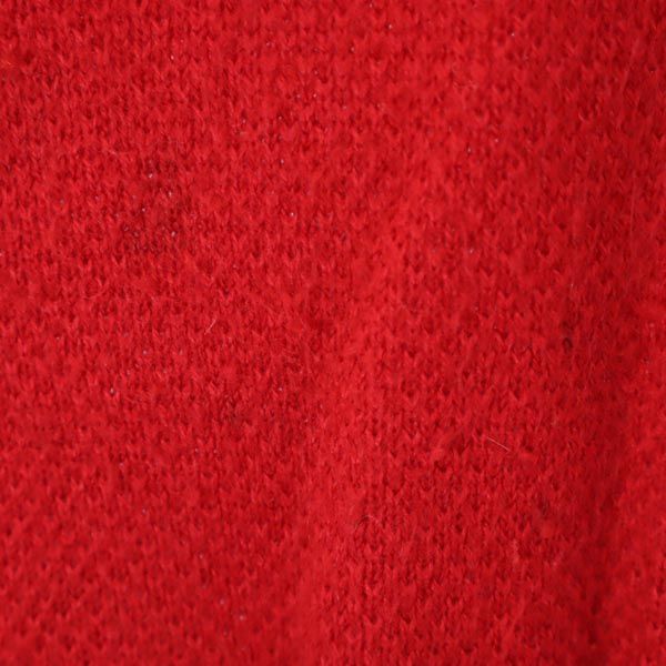 IZOD LACOSTE アイゾッドラコステ 70s USA製 ヴィンテージ 糸巻きタグ 長袖 Vネック ニット M レッド セーター メンズ