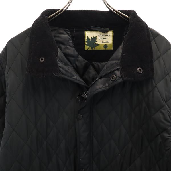 Country Estate カントリーエステー_ 長袖 キルティングジャケット L 黒 メンズ
