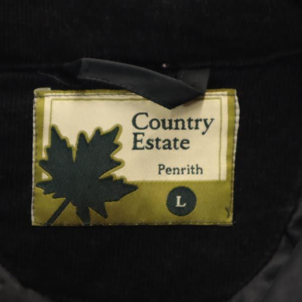 Country Estate カントリーエステー_ 長袖 キルティングジャケット L 黒 メンズ