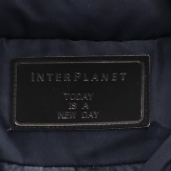 INTER PLANET インタープラネット ダウンパーカー 38 ネイビー ジャケット レディース