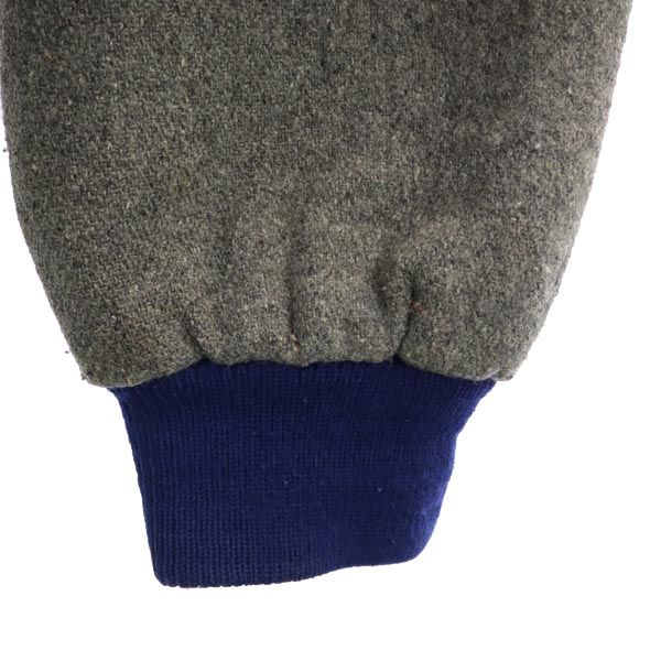 MICKEY MOUSE ミッキーマウス 80s 90s USA製 オールド バック刺繍 ウールブレンド スタジャン L ネイビー ブルゾン メンズ