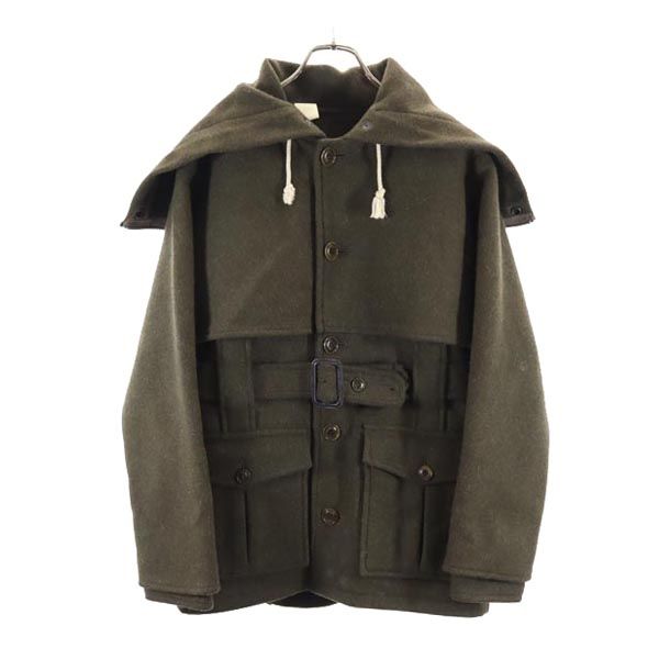 N.HOOLYWOOD エヌハリウッド 日本製 長袖 ウールジャケット 36 カーキ系 フード メンズ