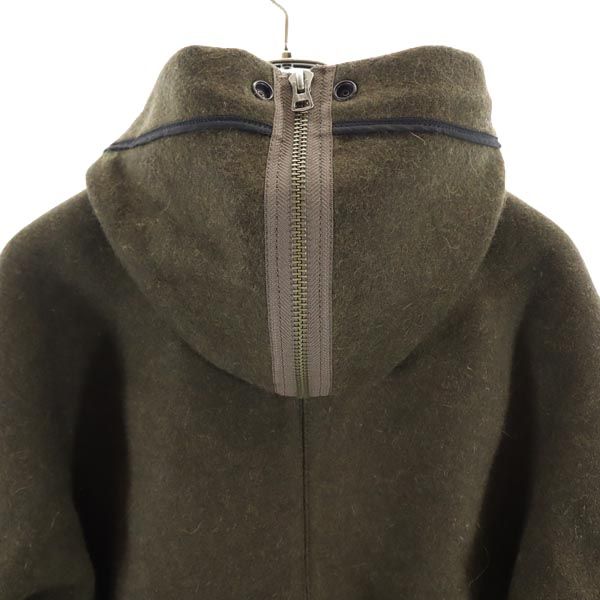 N.HOOLYWOOD エヌハリウッド 日本製 長袖 ウールジャケット 36 カーキ系 フード メンズ