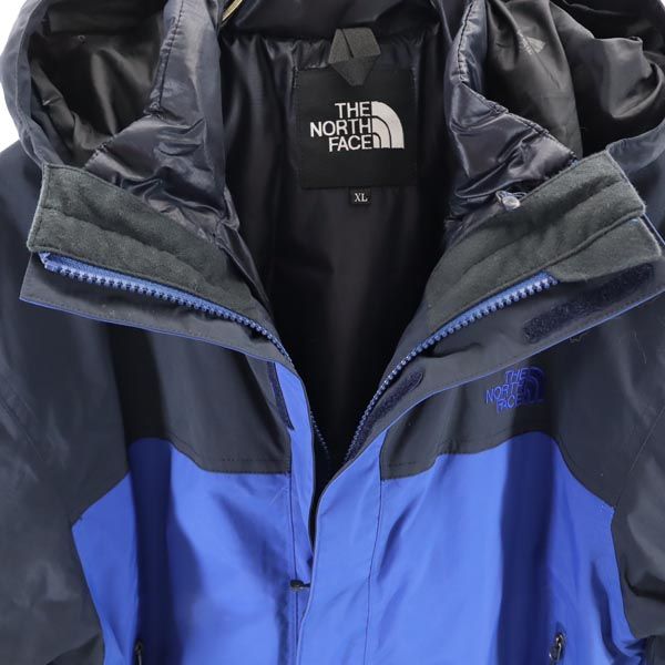 THE NORTH FACE ザノースフェイス NP61207 アウトドア 長袖 3way ナイロンジャケット XL ブルー×ネイビー 中綿ライナー メンズ