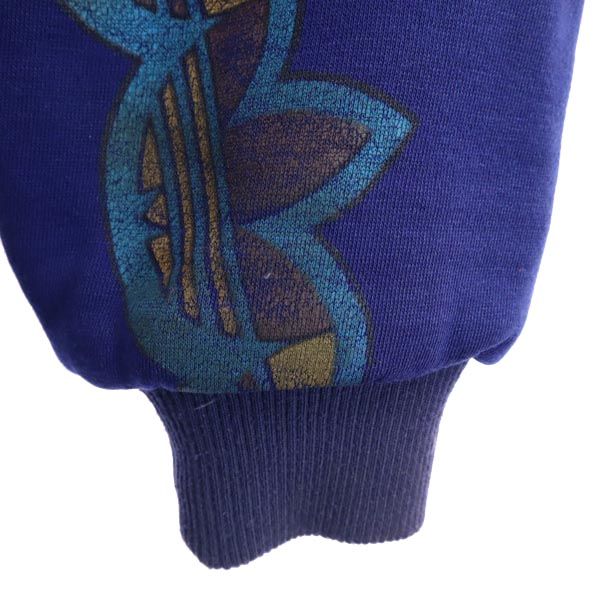 adidas アディダス 80s ボア デサント製 ヴィンテージ フードジャケット M ブルー デサント製 メンズ