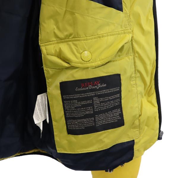 REPLAY リプレイ ダウンジャケット S イエロー系 メンズ