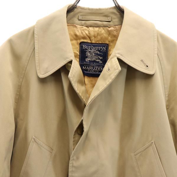 Burberrys バーバリーズ 80s 90s オールド 長袖 ステンカラーコート ベージュ メンズ
