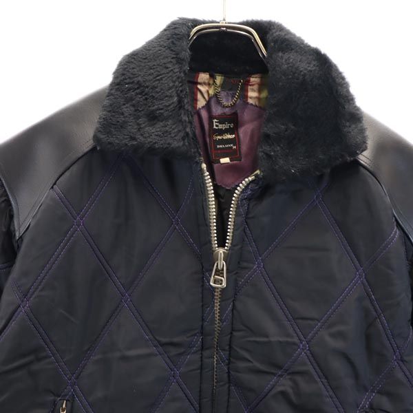 EMPIRE エンパイア 長袖 キルティングジャケット M 黒 ブルゾン メンズ