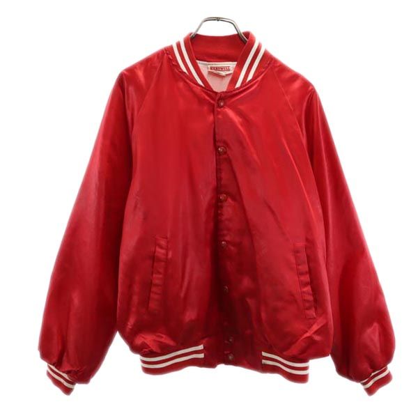 HARTWELL ハートウェル 80s USA製 ヴィンテージ バックプリント スタジャン L レッド ナイロンジャケット メンズ