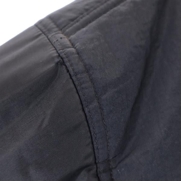 NIKE ナイキ 90s 00s 白タグ オールド ナイロン 中綿ジャケット L(14-16) ブラック 裏メッシュ ロゴ刺繍 キッズ