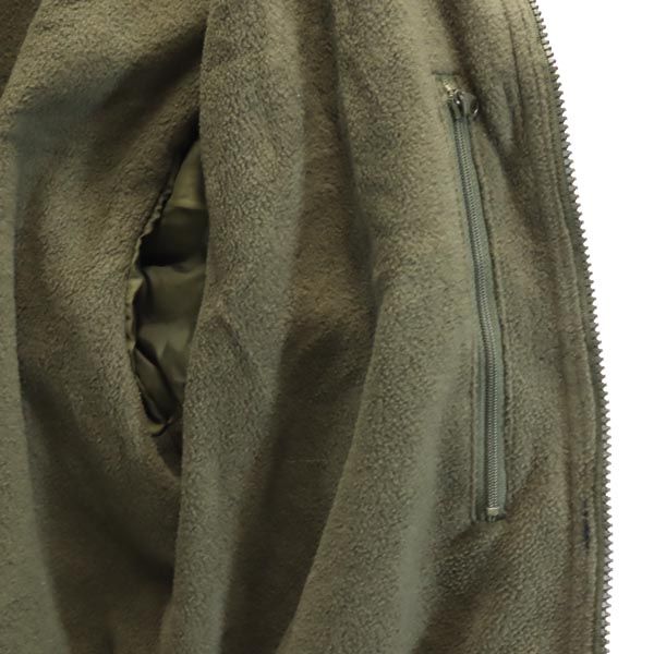 Columbia コロンビア 総柄 アウトドアジャケット XS カーキ系 裏フリース ブルゾン ロゴ刺繍 メンズ