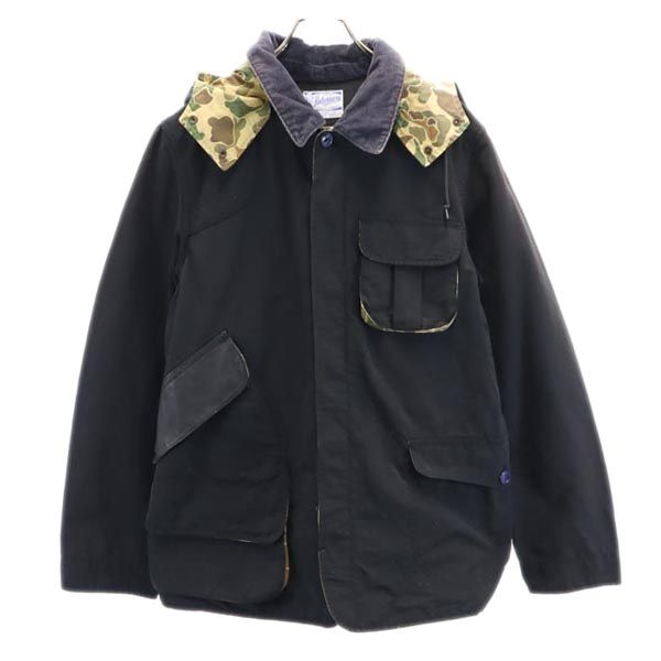 HINSON ヒンソン ワークジャケット L ブラック系 フード メンズ