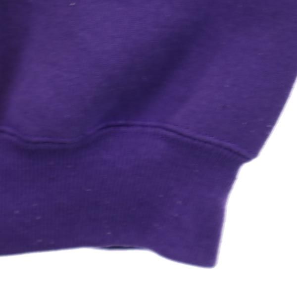 Lee リー 90s USA製 オールド プリント 長袖 スウェット トレーナー XL パープル 裏起毛 メンズ