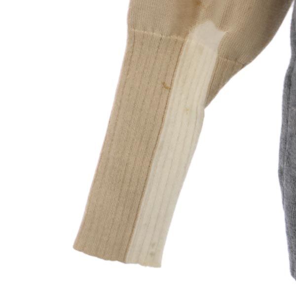 FOB FELIPE OLIVEIRA BAPTISTA フェリペオリヴェイラバティスタ 長袖 ウール100% Vネック ニット セーター S グレー系 レディース