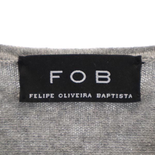 FOB FELIPE OLIVEIRA BAPTISTA フェリペオリヴェイラバティスタ 長袖 ウール100% Vネック ニット セーター S グレー系 レディース