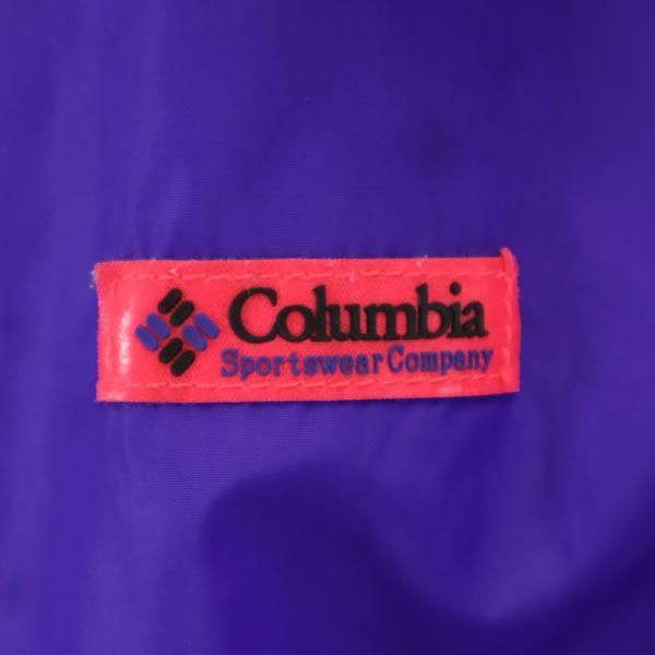 Columbia コロンビア アウトドア リバーシブル 中綿ジャケット L ブルー/ピンク系 メンズ