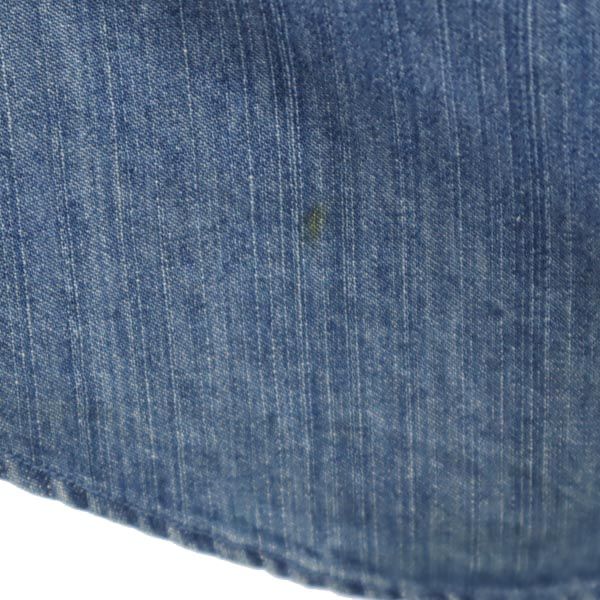 Budweiser バドワイザー リメイク カモフラージュ柄 切替 長袖 デニムシャツ L メンズ