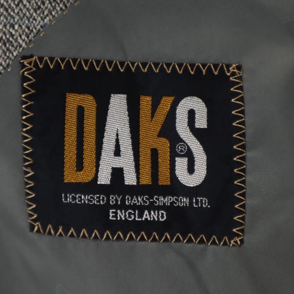 DAKS ダックス ウールブレンド テーラードジャケット 92A-5 ブラック系 メンズ