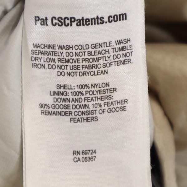 Columbia コロンビア アウトドア ダウンジャケット L ベージュ系 ロゴ刺繍 コンパクトジャケット メンズ