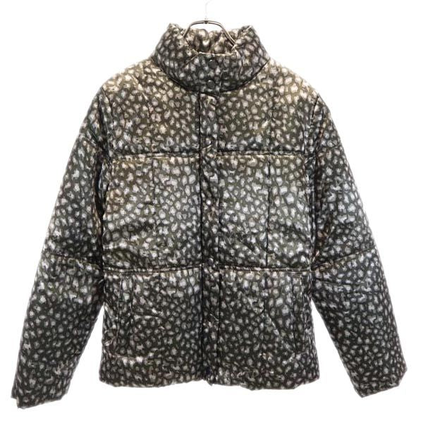 KRIZIA クリツィア レオパード 中綿ジャケット L ダークグリーン レディース