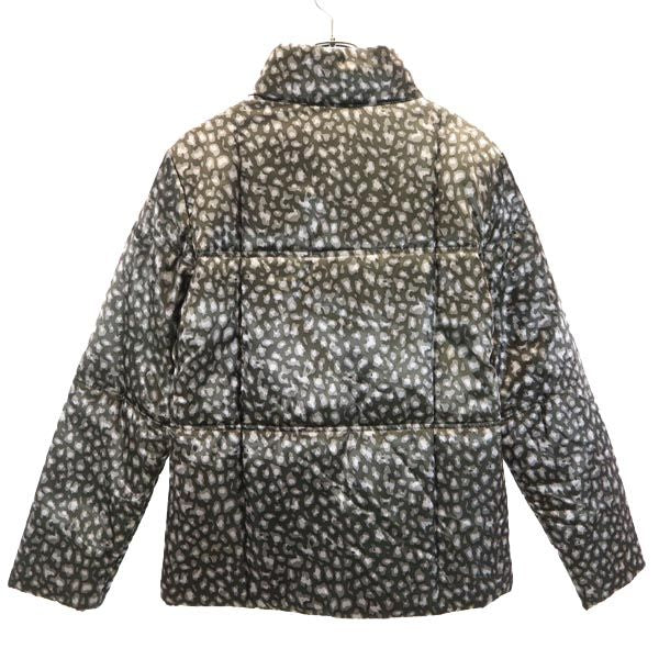 KRIZIA クリツィア レオパード 中綿ジャケット L ダークグリーン レディース