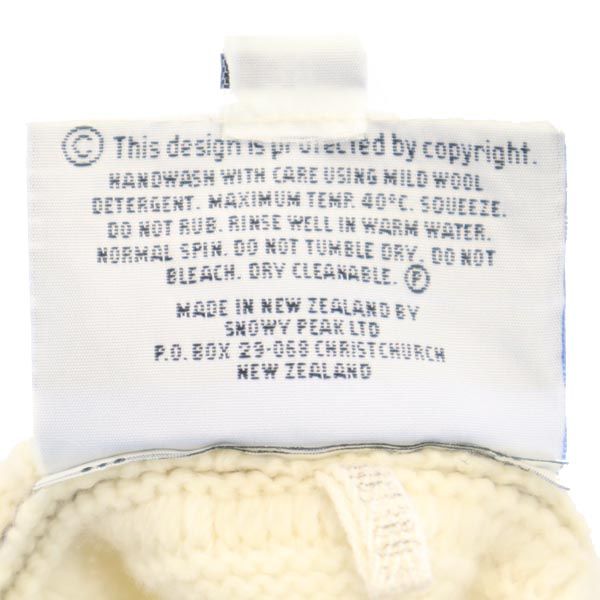 snowpeak スノーピーク ウール100% アウトドア 長袖 ニット 38 ホワイト系 セーター メンズ