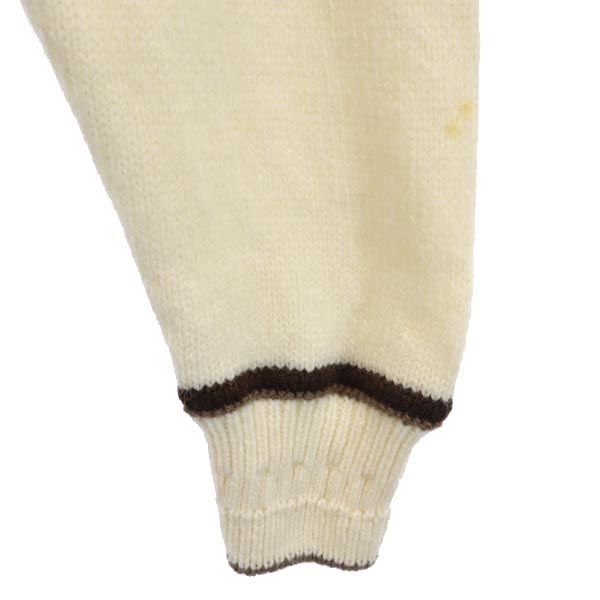 snowpeak スノーピーク ウール100% アウトドア 長袖 ニット 38 ホワイト系 セーター メンズ