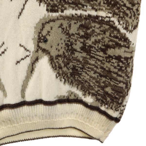 snowpeak スノーピーク ウール100% アウトドア 長袖 ニット 38 ホワイト系 セーター メンズ